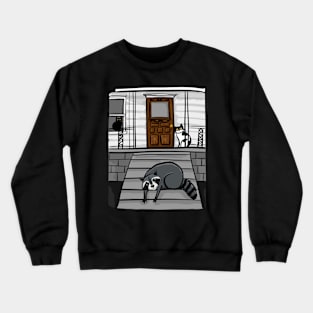 Trash Panda Porch Visit Crewneck Sweatshirt